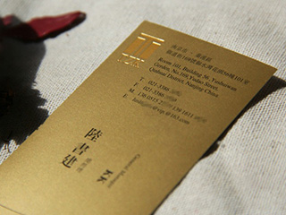 高檔金屬質(zhì)感拉絲名片制作欣賞